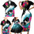 Hawaii Surfing Family Matching Short Sleeve Bodycon Dress and Hawaiian Shirt Triple Crown Rides The Waves LT7 - Polynesian Pride