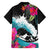 Hawaii Surfing Family Matching Tank Maxi Dress and Hawaiian Shirt Triple Crown Rides The Waves LT7 - Polynesian Pride