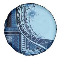 Samoa Siapo Mamanu Spare Tire Cover Plumeria Navy Blue Motifs LT7 - Polynesian Pride