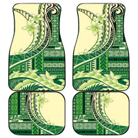 Samoa Siapo Mamanu Car Mats Plumeria Emerald Motifs LT7 - Polynesian Pride