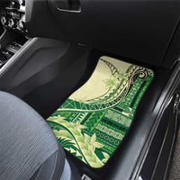 Samoa Siapo Mamanu Car Mats Plumeria Emerald Motifs LT7 - Polynesian Pride