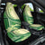 Samoa Siapo Mamanu Car Seat Cover Plumeria Emerald Motifs