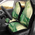 Samoa Siapo Mamanu Car Seat Cover Plumeria Emerald Motifs