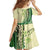 Samoa Siapo Mamanu Family Matching Off Shoulder Maxi Dress and Hawaiian Shirt Plumeria Emerald Motifs