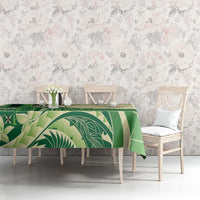 Samoa Siapo Mamanu Tablecloth Plumeria Emerald Motifs LT7 - Polynesian Pride
