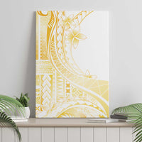 Samoa Siapo Mamanu Canvas Wall Art Plumeria Fancy Gold Motifs LT7 - Polynesian Pride