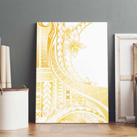 Samoa Siapo Mamanu Canvas Wall Art Plumeria Fancy Gold Motifs LT7 - Polynesian Pride