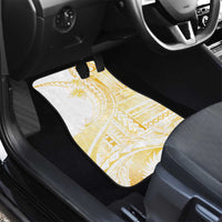 Samoa Siapo Mamanu Car Mats Plumeria Fancy Gold Motifs LT7 - Polynesian Pride