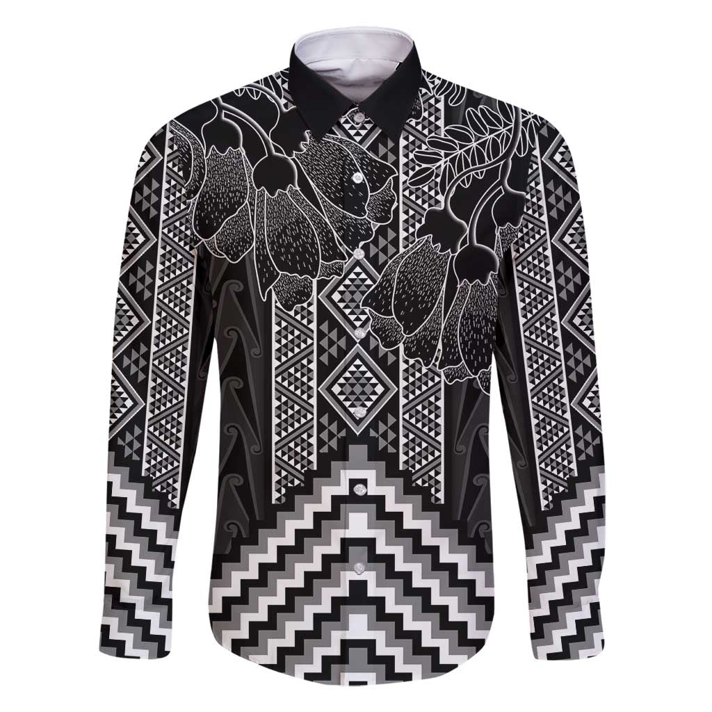 Aotearoa Taniko Pattern Family Matching Summer Maxi Dress and Hawaiian Shirt Poutama Mix Kowhai Flowers