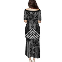 Aotearoa Taniko Pattern Puletasi Poutama Mix Kowhai Flowers LT7 - Polynesian Pride
