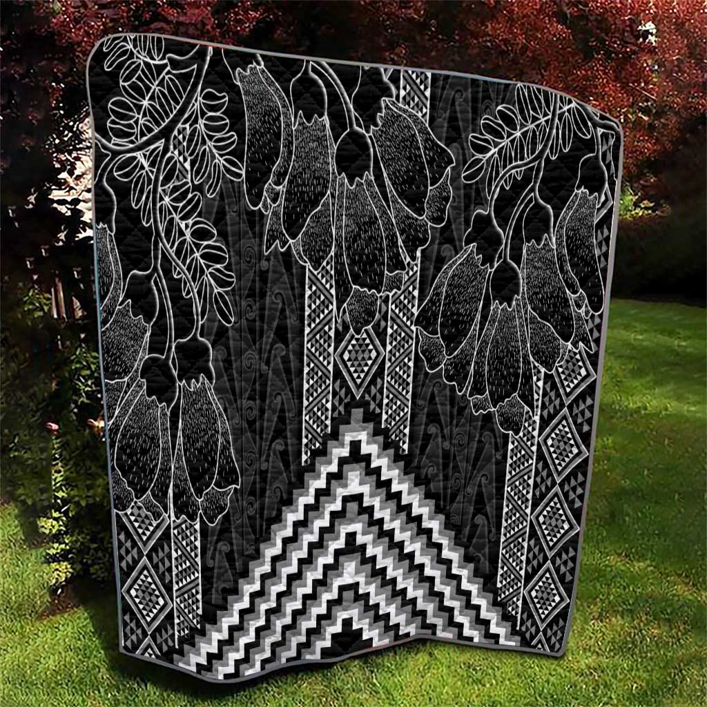 Aotearoa Taniko Pattern Quilt Poutama Mix Kowhai Flowers