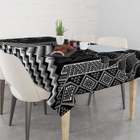 Aotearoa Taniko Pattern Tablecloth Poutama Mix Kowhai Flowers LT7 - Polynesian Pride