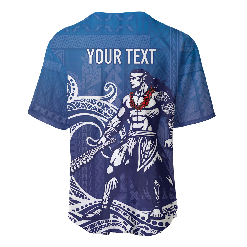 Samoa Manuia le Aso Tuto'atasi Siapo Motif Baseball Jersey Warrior with Nifo Oti