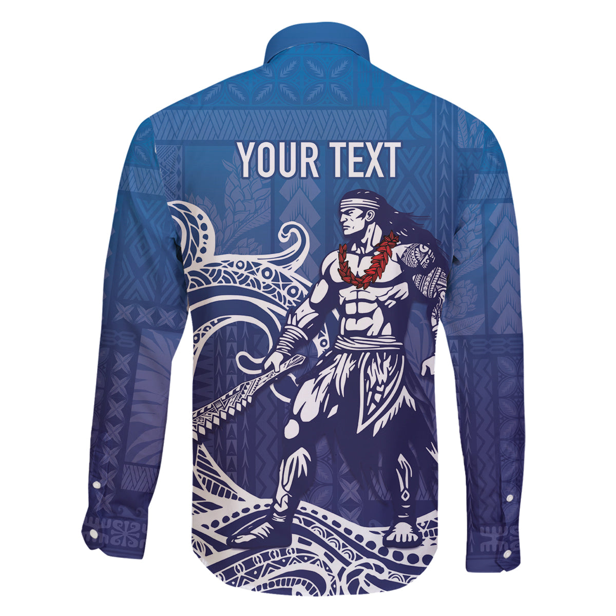 Samoa Manuia le Aso Tuto'atasi Siapo Motif Family Matching Puletasi and Hawaiian Shirt Warrior with Nifo Oti