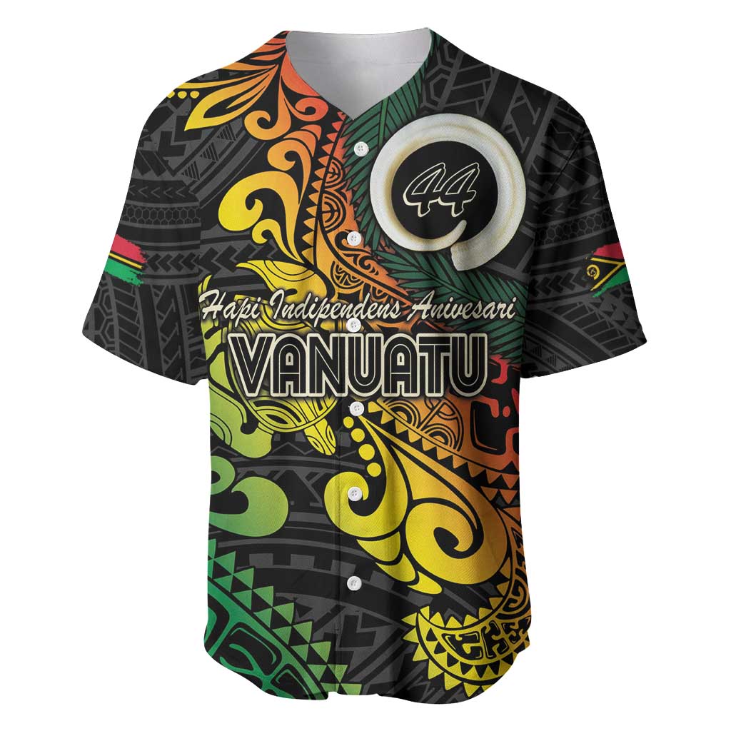 Vanuatu 44 Yia Indipendens Anivesari Baseball Jersey Curve Style