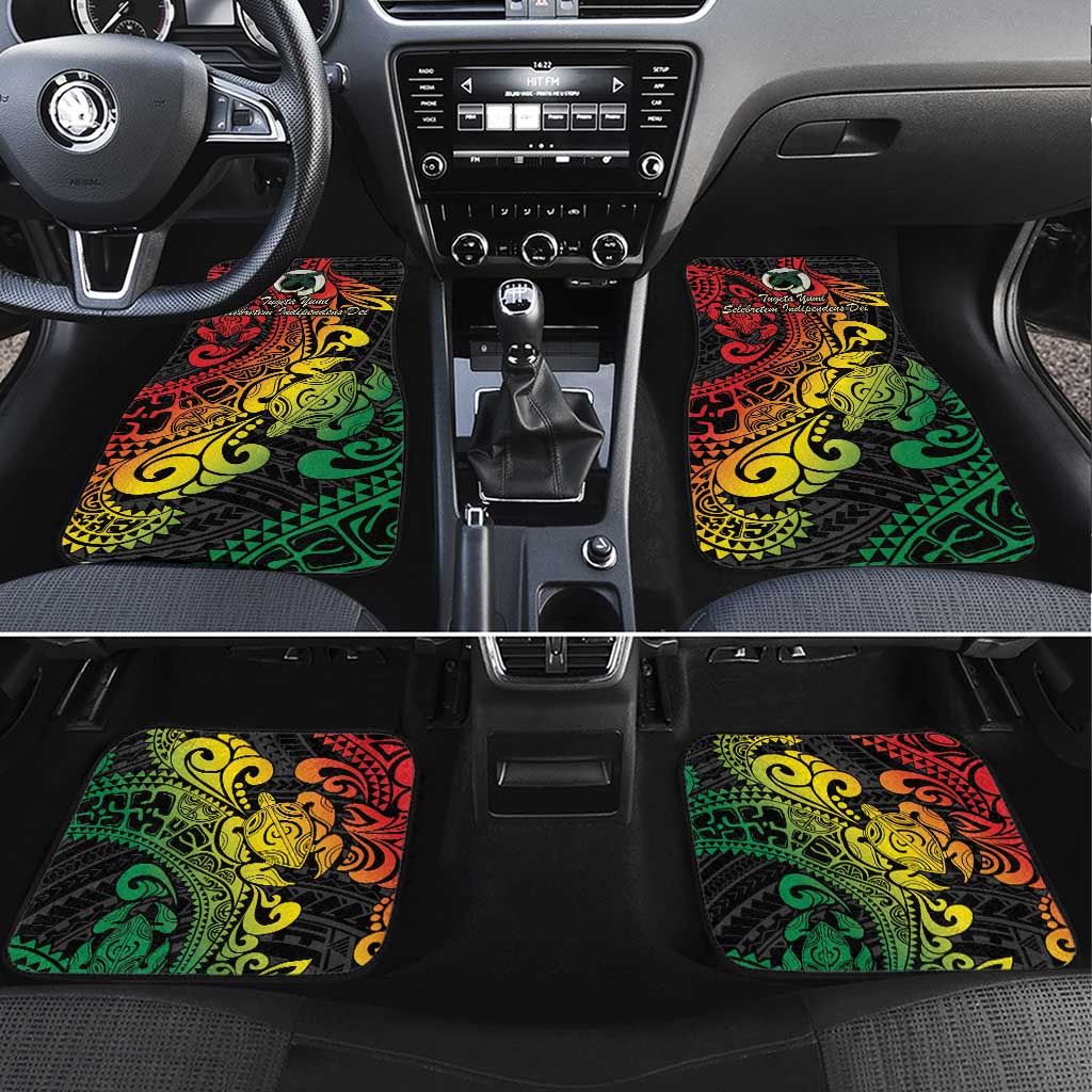 Vanuatu 44 Yia Indipendens Anivesari Car Mats Curve Style