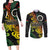 Vanuatu 44 Yia Indipendens Anivesari Couples Matching Long Sleeve Bodycon Dress and Long Sleeve Button Shirt Curve Style