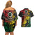 Vanuatu 44 Yia Indipendens Anivesari Couples Matching Off Shoulder Short Dress and Hawaiian Shirt Curve Style