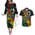 Vanuatu 44 Yia Indipendens Anivesari Couples Matching Off The Shoulder Long Sleeve Dress and Hawaiian Shirt Curve Style