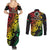 Vanuatu 44 Yia Indipendens Anivesari Couples Matching Summer Maxi Dress and Long Sleeve Button Shirt Curve Style