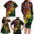 Vanuatu 44 Yia Indipendens Anivesari Family Matching Long Sleeve Bodycon Dress and Hawaiian Shirt Curve Style