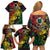 Vanuatu 44 Yia Indipendens Anivesari Family Matching Off Shoulder Short Dress and Hawaiian Shirt Curve Style