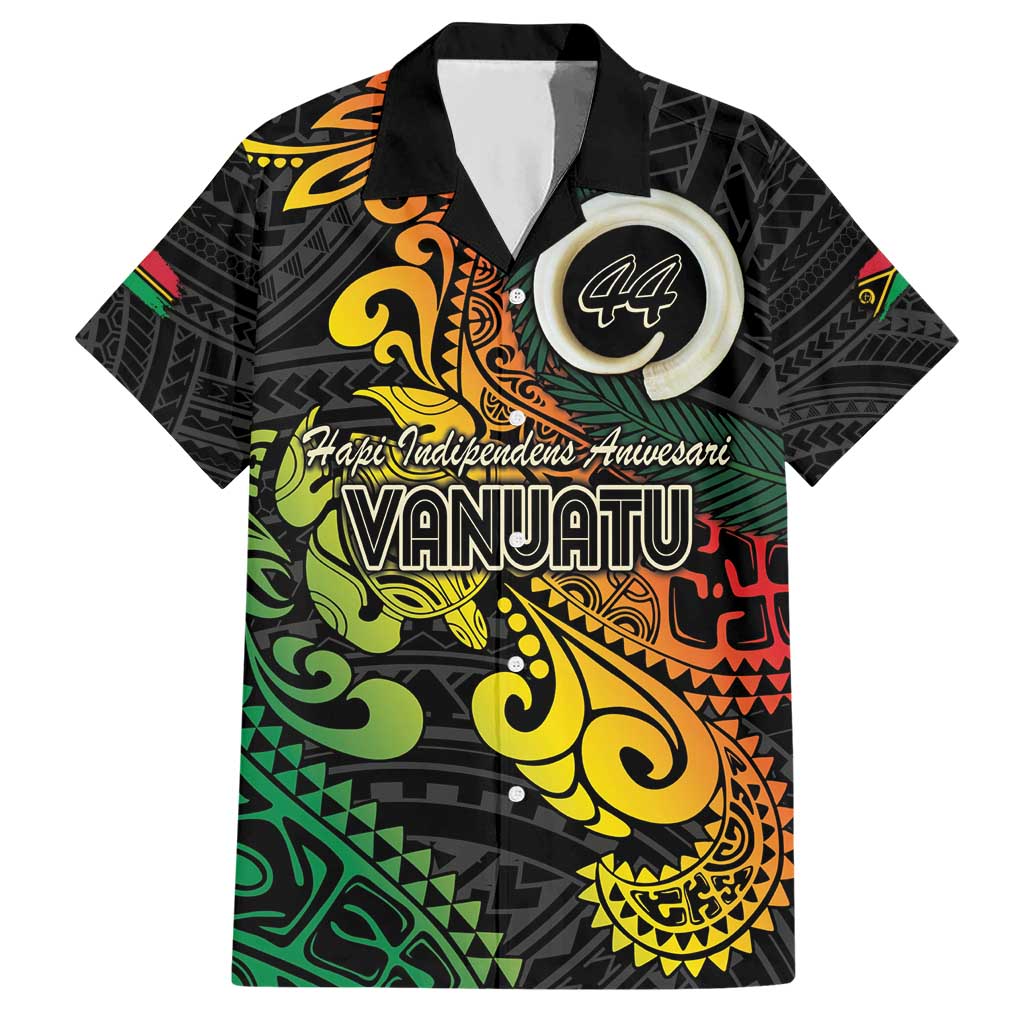 Vanuatu 44 Yia Indipendens Anivesari Hawaiian Shirt Curve Style