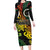 Vanuatu 44 Yia Indipendens Anivesari Long Sleeve Bodycon Dress Curve Style