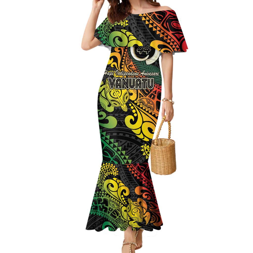 Vanuatu 44 Yia Indipendens Anivesari Mermaid Dress Curve Style