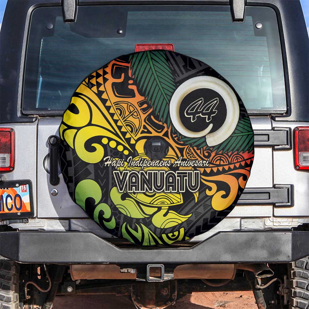 Vanuatu 44 Yia Indipendens Anivesari Spare Tire Cover Curve Style