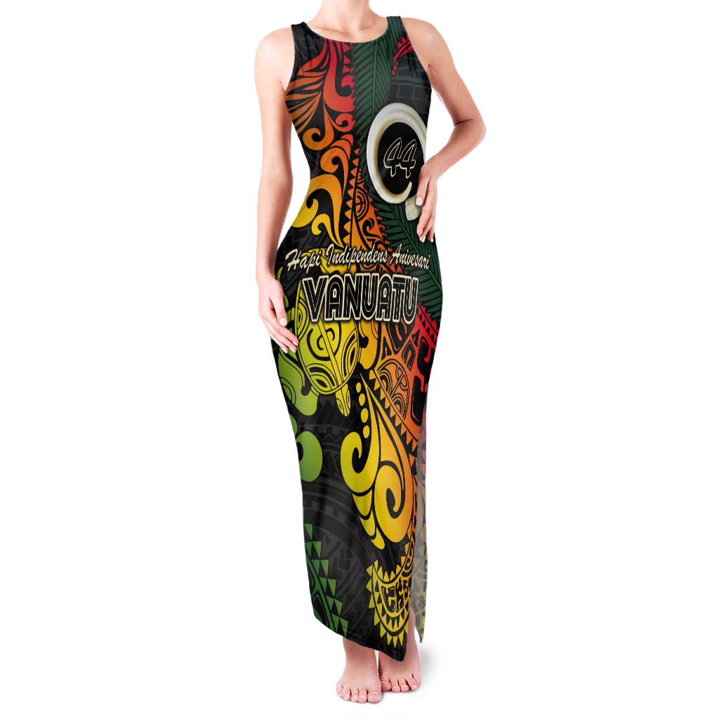 Vanuatu 44 Yia Indipendens Anivesari Tank Maxi Dress Curve Style