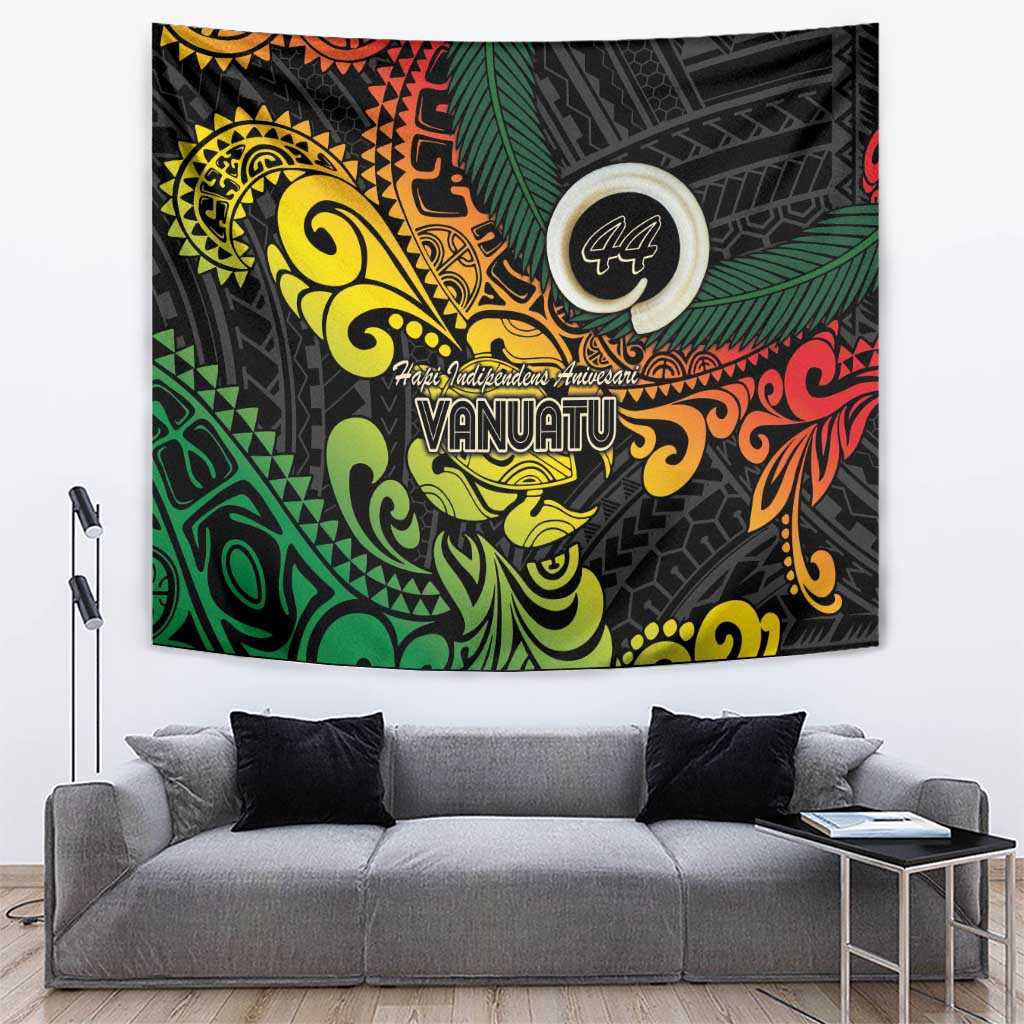 Vanuatu 44 Yia Indipendens Anivesari Tapestry Curve Style