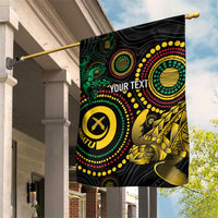 Vanuatu Personalized Aboriginal Arts Garden Flag Turtle and Iguana Special - Polynesian Pride