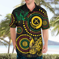 Vanuatu Personalized Aboriginal Arts Hawaiian Shirt Turtle and Iguana Special LT7 - Polynesian Pride