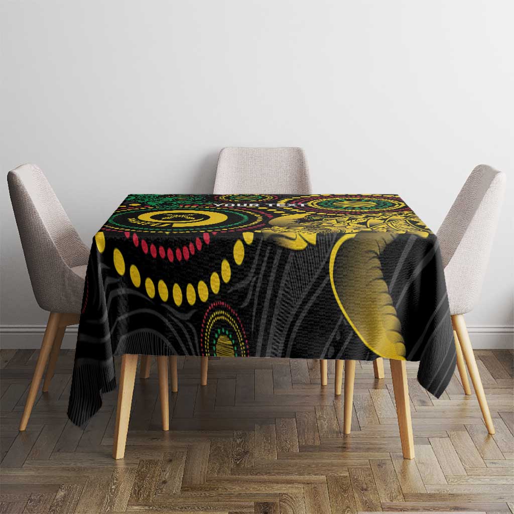 Vanuatu Personalized Aboriginal Arts Tablecloth Turtle and Iguana Special LT7 - Polynesian Pride