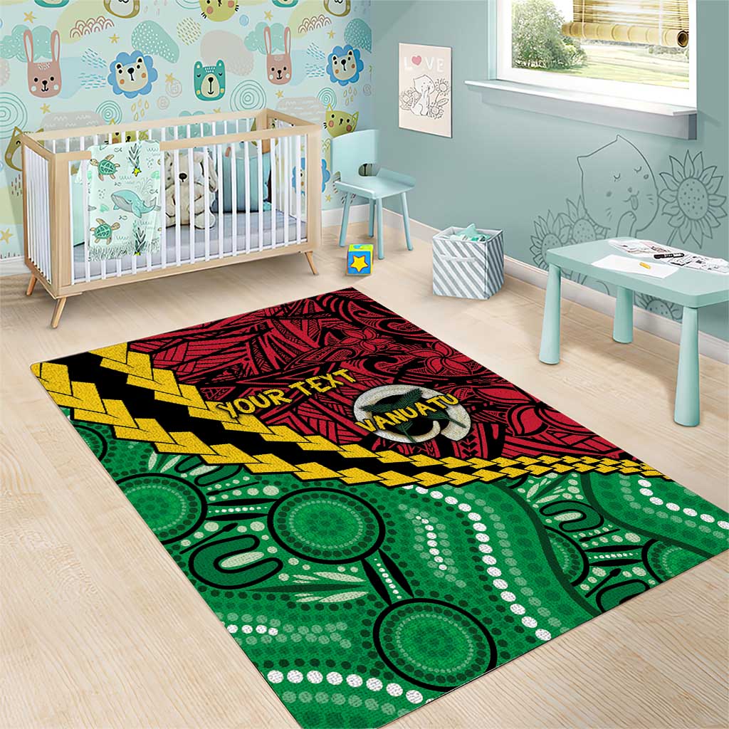 Vanuatu Personalized Tribal Area Rug Aboriginal Inspired Mix Style - Polynesian Pride
