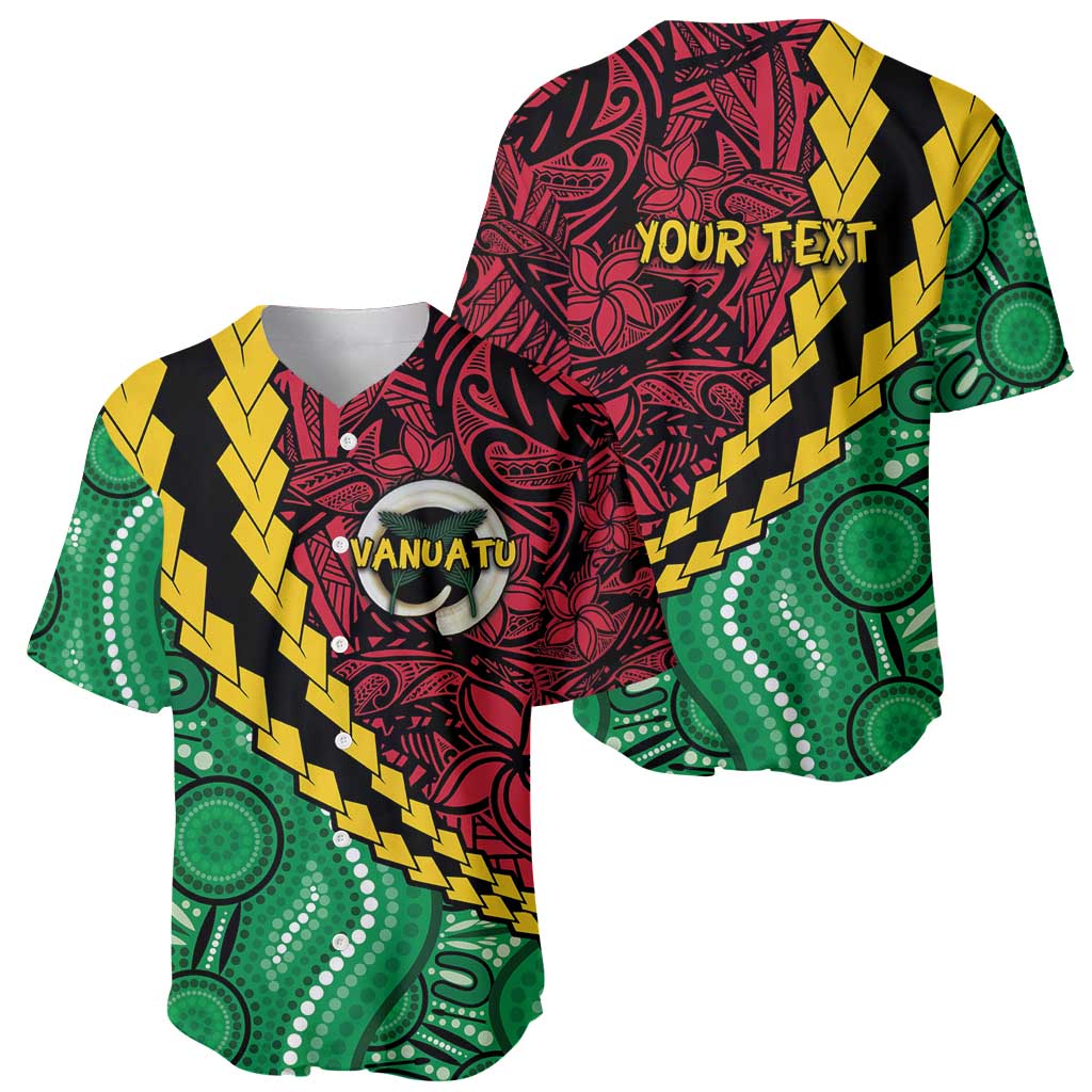 Vanuatu Personalized Tribal Baseball Jersey Aboriginal Inspired Mix Style - Polynesian Pride