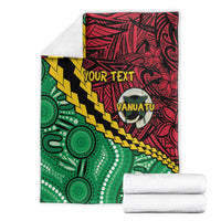 Vanuatu Personalized Tribal Blanket Aboriginal Inspired Mix Style - Polynesian Pride