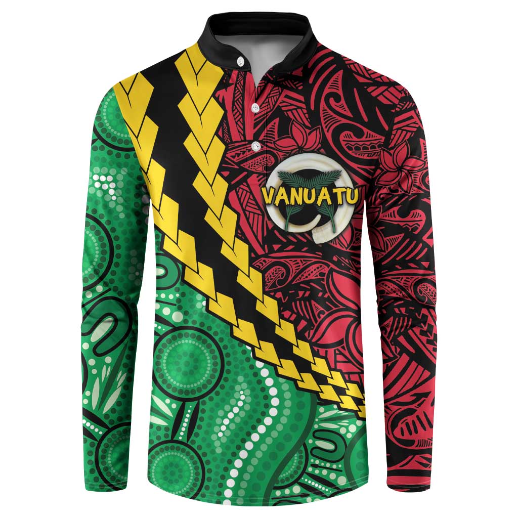 Vanuatu Personalized Tribal Button Sweatshirt Aboriginal Inspired Mix Style LT7 Colorful - Polynesian Pride