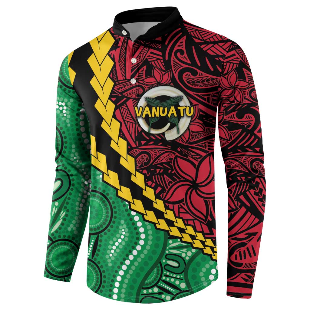Vanuatu Personalized Tribal Button Sweatshirt Aboriginal Inspired Mix Style LT7 - Polynesian Pride