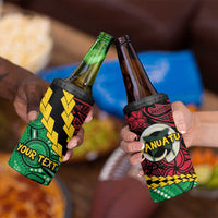Vanuatu Personalized Tribal 4 in 1 Can Cooler Tumbler Aboriginal Inspired Mix Style LT7 - Polynesian Pride