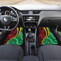 Vanuatu Personalized Tribal Car Mats Aboriginal Inspired Mix Style LT7 Set 2pcs - Front Colorful - Polynesian Pride