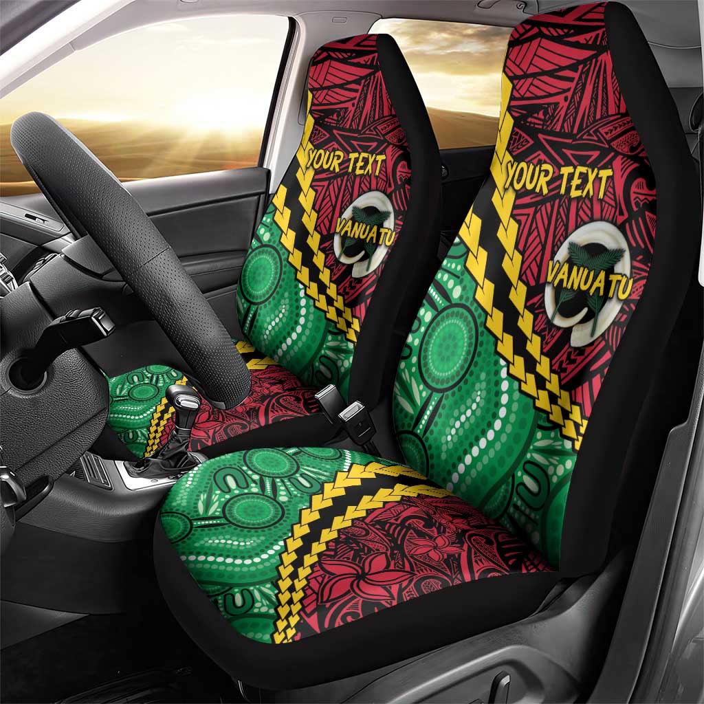Vanuatu Personalized Tribal Car Seat Cover Aboriginal Inspired Mix Style - Polynesian Pride