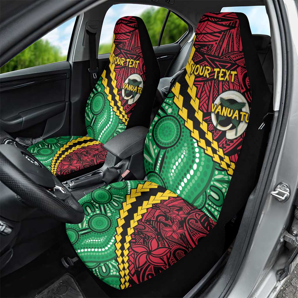 Vanuatu Personalized Tribal Car Seat Cover Aboriginal Inspired Mix Style - Polynesian Pride