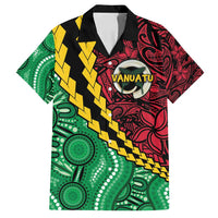 Vanuatu Personalized Tribal Family Matching Long Sleeve Bodycon Dress and Hawaiian Shirt Aboriginal Inspired Mix Style - Polynesian Pride