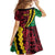 Vanuatu Personalized Tribal Family Matching Off The Shoulder Long Sleeve Dress and Hawaiian Shirt Aboriginal Inspired Mix Style - Polynesian Pride