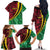 Vanuatu Personalized Tribal Family Matching Off The Shoulder Long Sleeve Dress and Hawaiian Shirt Aboriginal Inspired Mix Style - Polynesian Pride