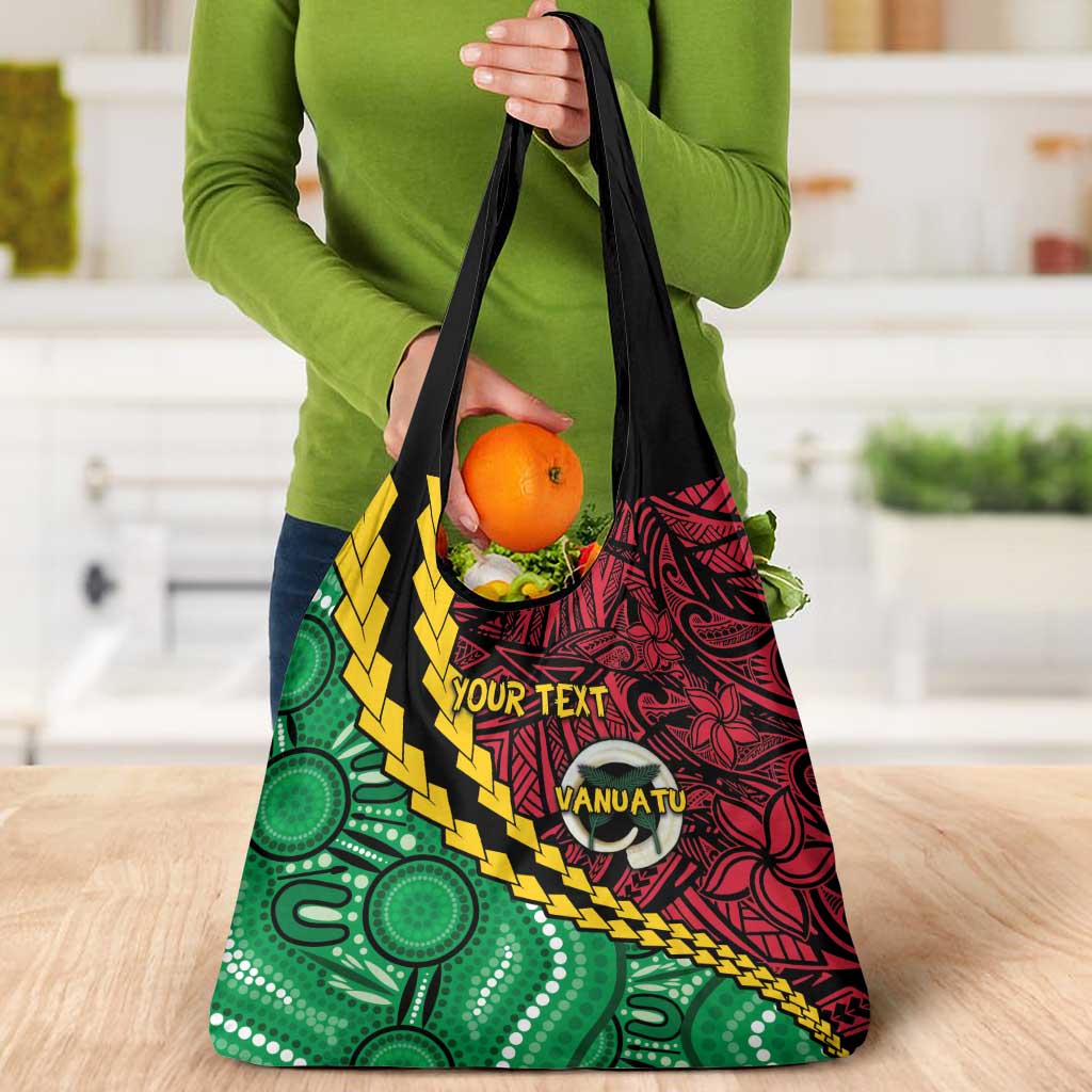 Vanuatu Personalized Tribal Grocery Bag Aboriginal Inspired Mix Style - Polynesian Pride