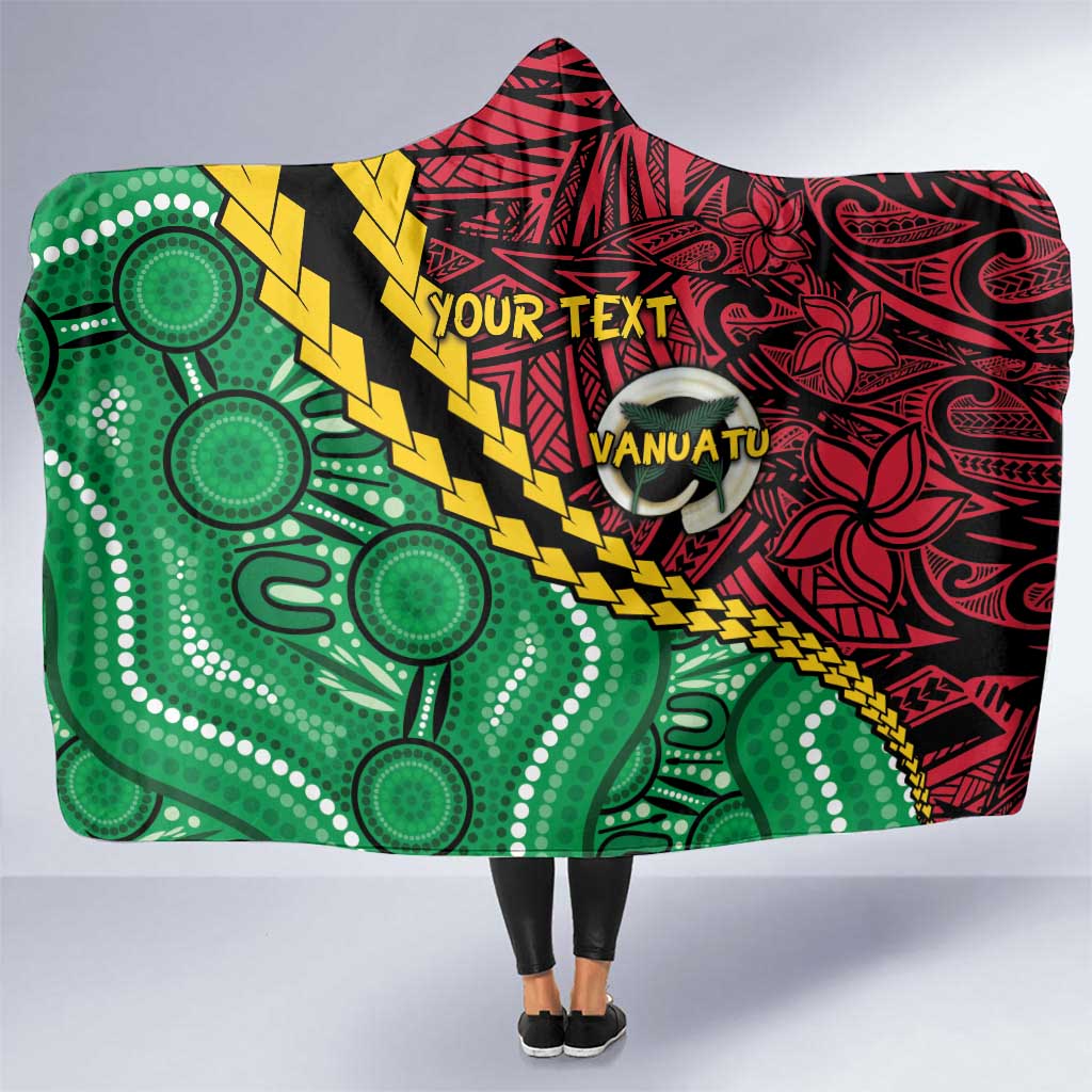 Vanuatu Personalized Tribal Hooded Blanket Aboriginal Inspired Mix Style LT7 One Size Colorful - Polynesian Pride