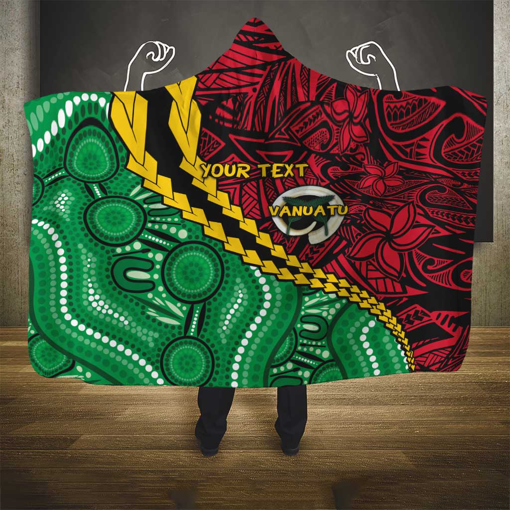 Vanuatu Personalized Tribal Hooded Blanket Aboriginal Inspired Mix Style LT7 - Polynesian Pride